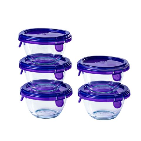 My First Pyrex Voedselcontainer Rond 200 ml Set van 5 Stuks