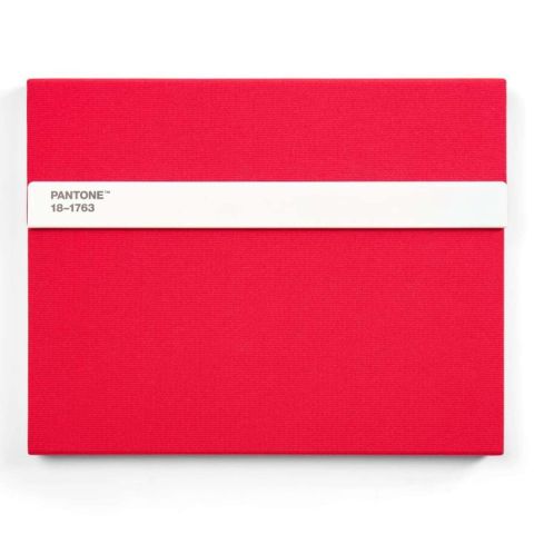 Notitieboek met Potlood - Red 199 C