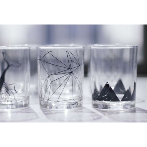 Drinken Waterglas Rock Mini Paterns