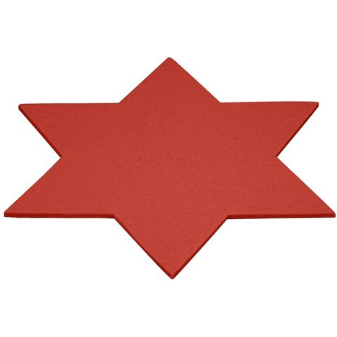 Onderzetter Vilt Ster 15 cm. Fire