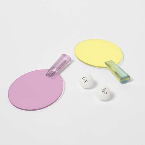 Games Lucite Tafeltennisbatjes Set van 2 Stuks Aurora