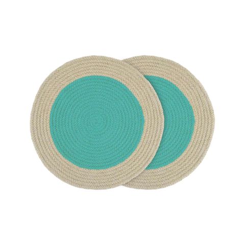 Placemat Mint Katoen Set van 2 Stuks