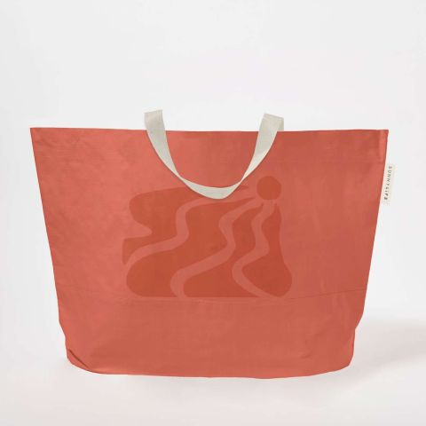 Beach Bags & Pouches Strandtas met Buidel Terracotta