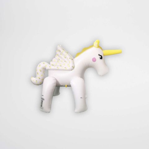 Kids Inflatable Games Sprinkler Mima the Unicorn Lemon Lilac