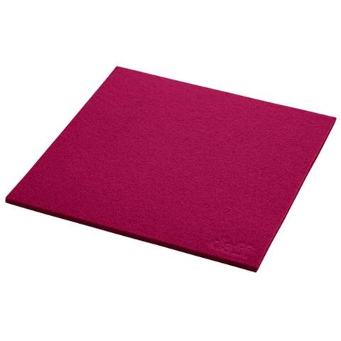 Onderzetter Vilt Vierkant 20 x 20 cm. Raspberry