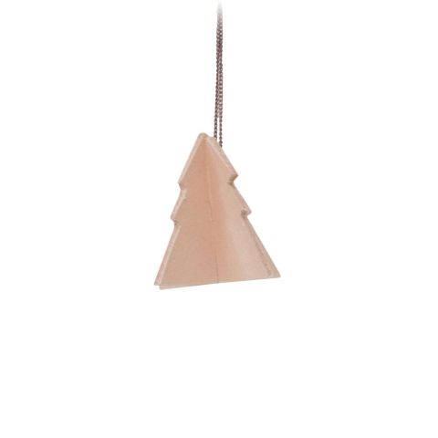 Kerstboom Hanger Leer S