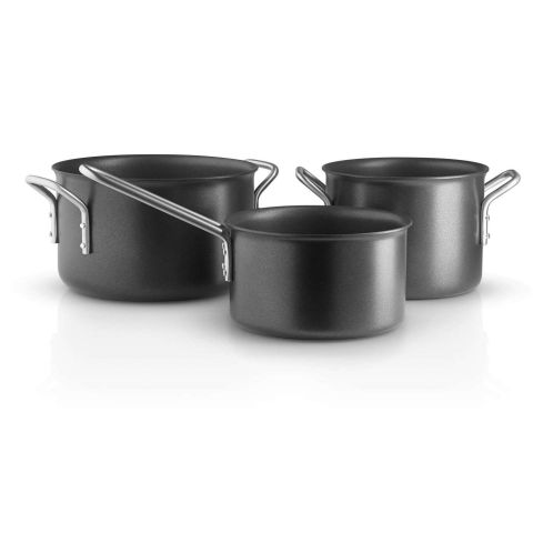 Black Line Pannenset Set van 3 Stuks