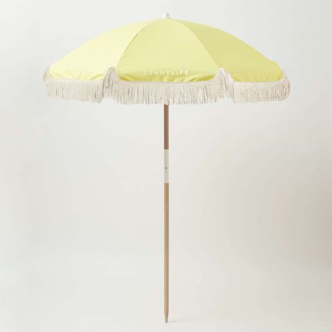 Beach Parasol Luxe 170 cm Limoncello