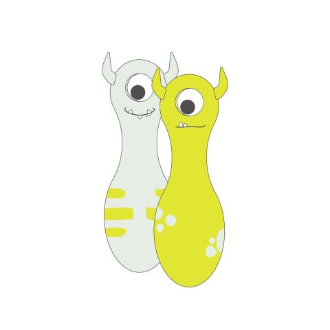 Kids Inflatable Games Noodle Monty the Monster Set van 2 Stuks