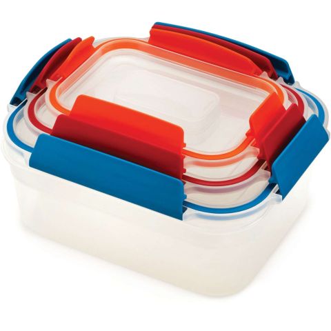 Compact Voedsel Container Set van 3 Stuks