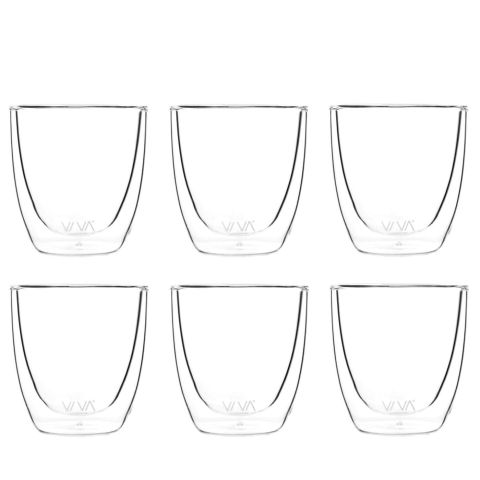 Lauren Glas Dubbelwandig 110 ml Set van 6 Stuks