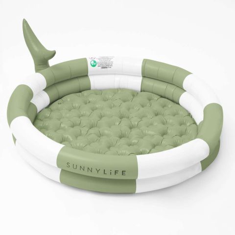 Kids Inflatable Games Zwembad Shark Tribe Khaki
