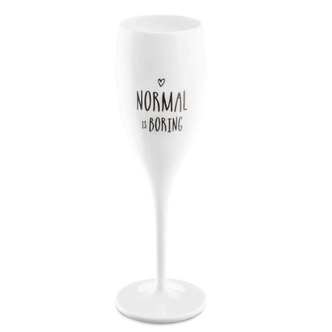 Superglas Cheers No. 1 Champagneglas Normal is Boring