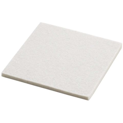 Onderzetter Vilt Vierkant 10x10 cm. Off white