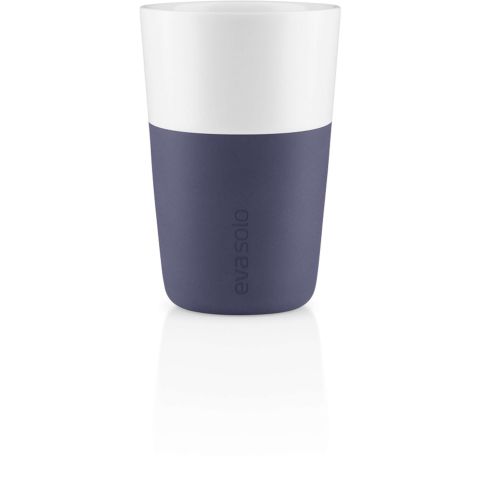 Beker voor Caffe Latte Set van 2 Stuks Violet Blue