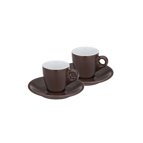 Mattia Espresso Kop en Schotel Set van 2 Stuks