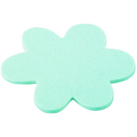Onderzetter Vilt Bloem 15 cm. Mint sorbet