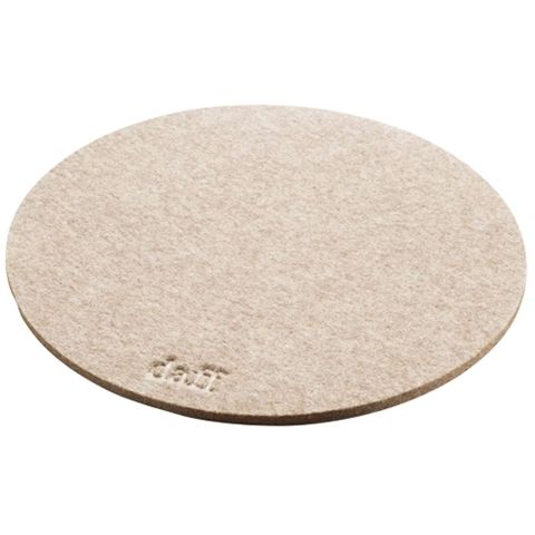 Onderzetter Vilt Rond 20 cm. Pebble mel.