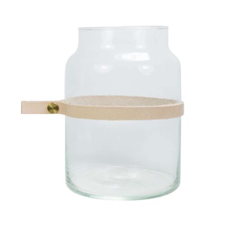 Drinken Waterglas Wrap Me Mini met Lederen Band