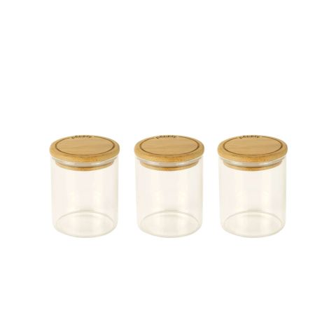 Voorraadpot Rond Set van 3 Stuks 190 ml
