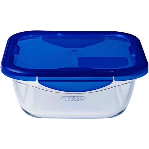Cook & Go Schaal Vierkant met Deksel 1,9 liter