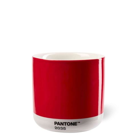 Latte Beker Dubbelwandig 220 ml - Red 2035 C