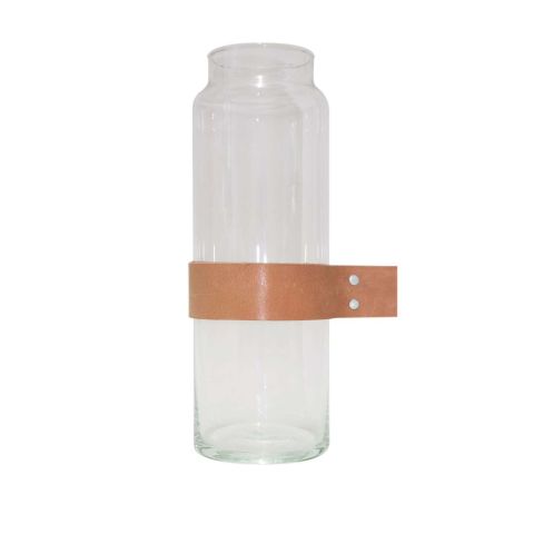Drinken Waterglas Wrap Me met Lederen Band
