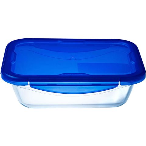 Cook & Go Schaal Rechthoek met Deksel 1,7 liter