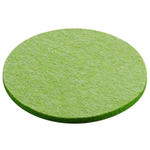 Onderzetter Vilt Rond 10 cm. Jelly green mel.