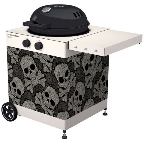 BBQ Accessoire Uitwisselbaar Front voor Arosa 570 G Skull Paisly