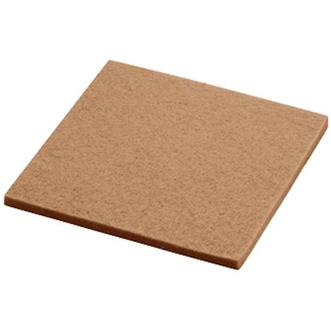 Onderzetter Vilt Vierkant 10x10 cm. Toffee