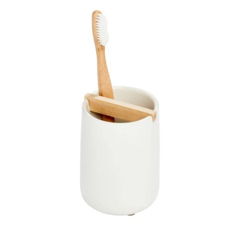 Eco Vanity Keramische TB Houder Coconut