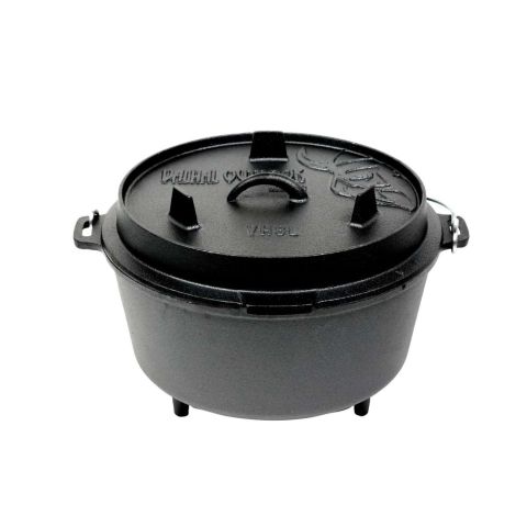 Dutch Oven Braadpan Gietijzer Zonder Pootjes 8 Liter