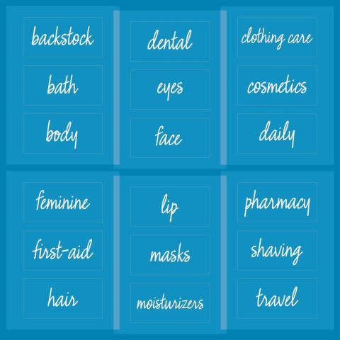 The Home Edit Badkamer en Was Labels 18 Stuks