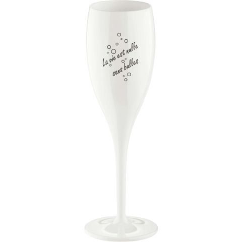 Superglas Cheers No. 1 Champagneglas La Vie Est Nulle Sans Bulle
