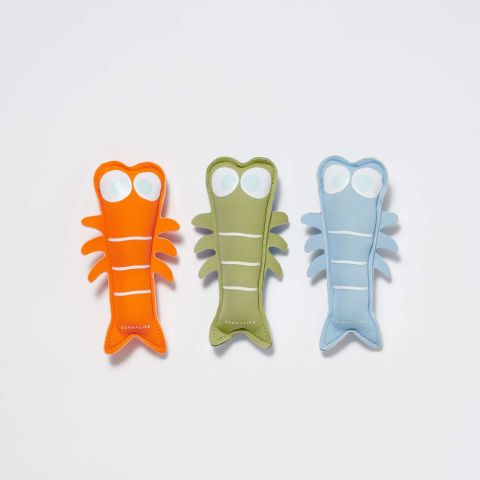 Kids Swimtime Dive Buddies Sonny the Sea Creature Blue Neon Orange