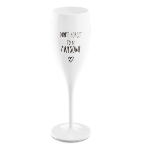 Superglas Cheers No. 1 Champagneglas Don't Forget To Be Awe