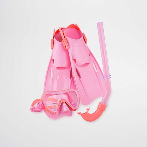 Kids Swimtime Snorkelset Sea Seeker Strawberry Medium