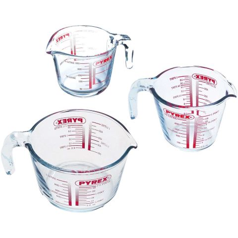 Classic Prepware Maatbeker 250 ml en 500 ml en 1 liter 3-Delig
