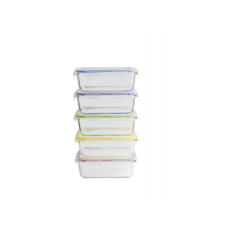 Vershouddoos Rechthoek 850 ml Set van 5 Stuks Assorti