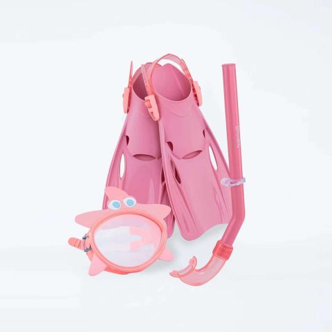 Kids Swimtime Snorkelset Ocean Treasure Rose Small