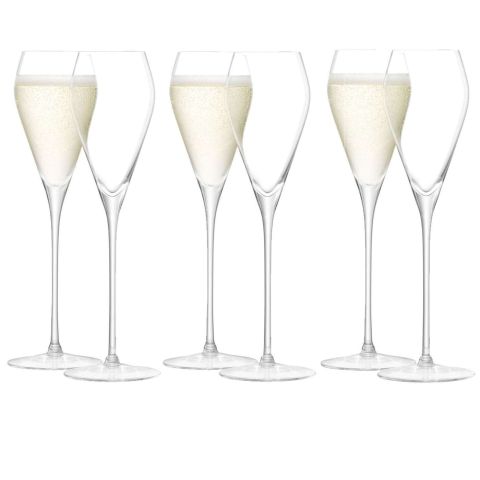Wijn of Prosecco Glas 250ml Set van 6 Stuks