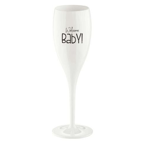 Superglas Cheers No. 1 Champagneglas Welcome Baby