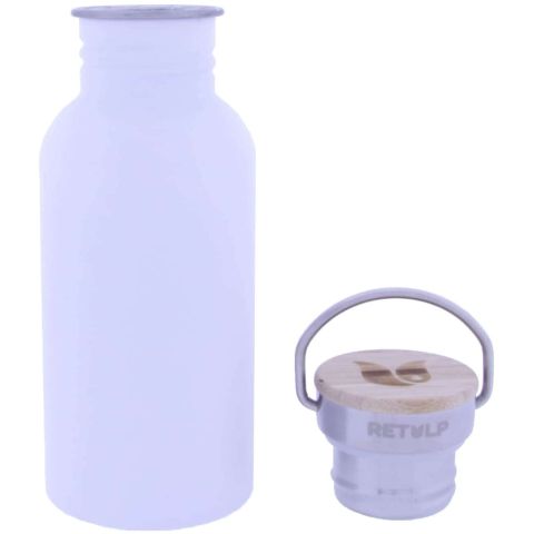 Urban Thermosfles met Bamboe Dop 500 ml Chalk White