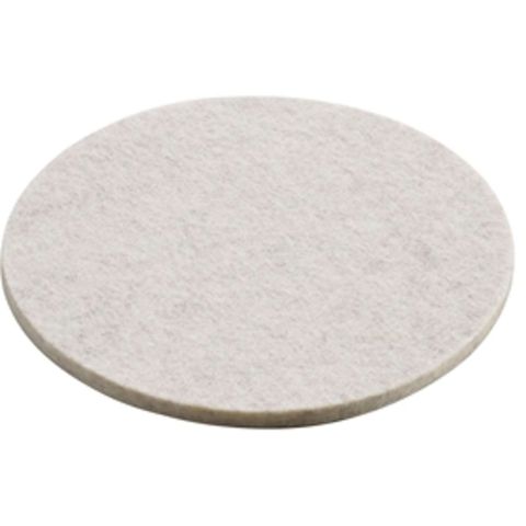 Onderzetter Vilt Rond 10 cm. Beige mel.