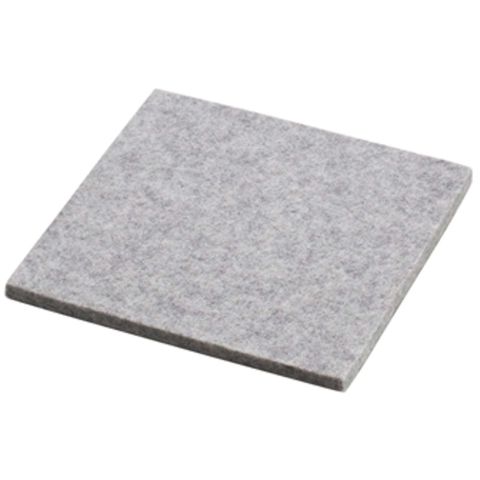 Onderzetter Vilt Vierkant 10x10 cm. Grey mel.